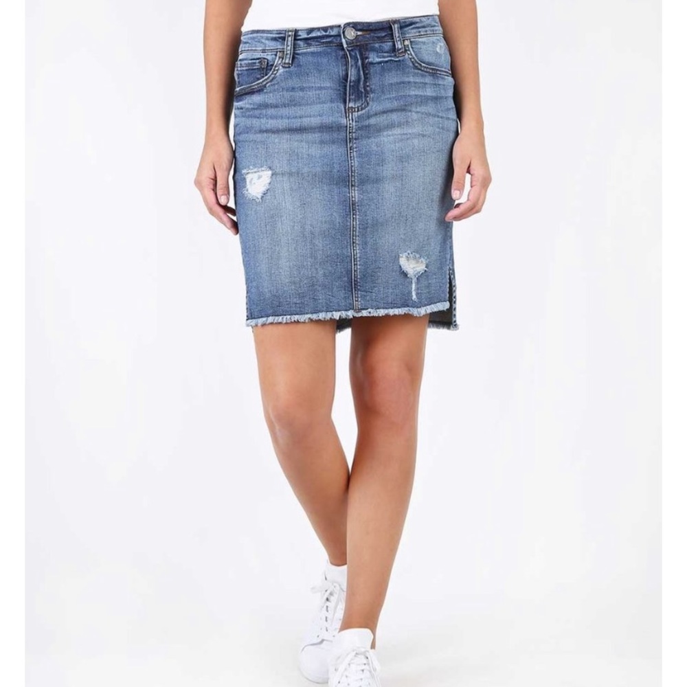 Kut From The Kloth Connie Fray Skirt